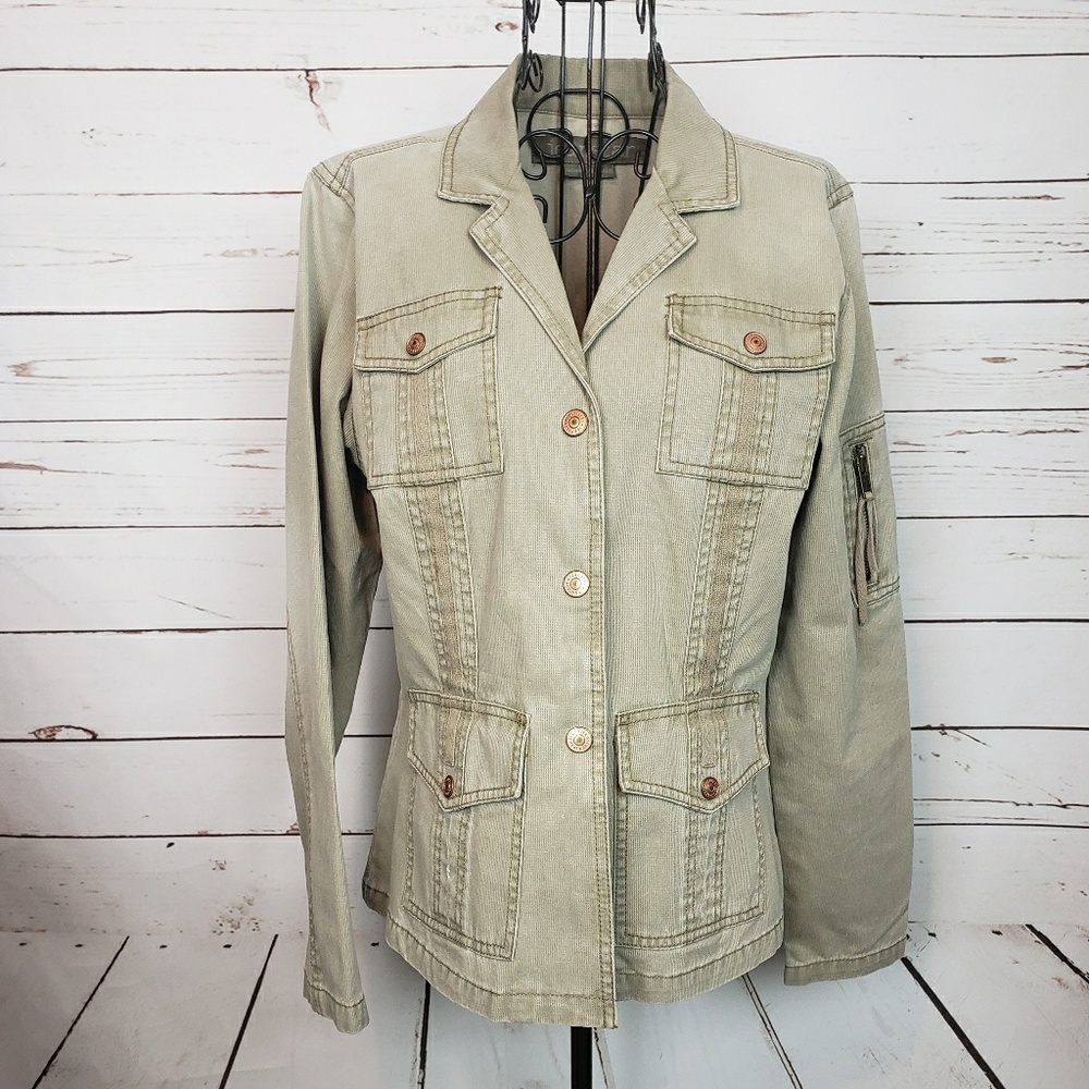 Jeanstar Denim Jacket with Snap Front & Pockets